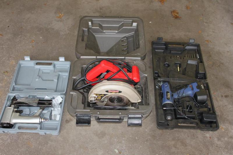 lot 145 image: Tools Power Smith Drill Craftsman circular ...