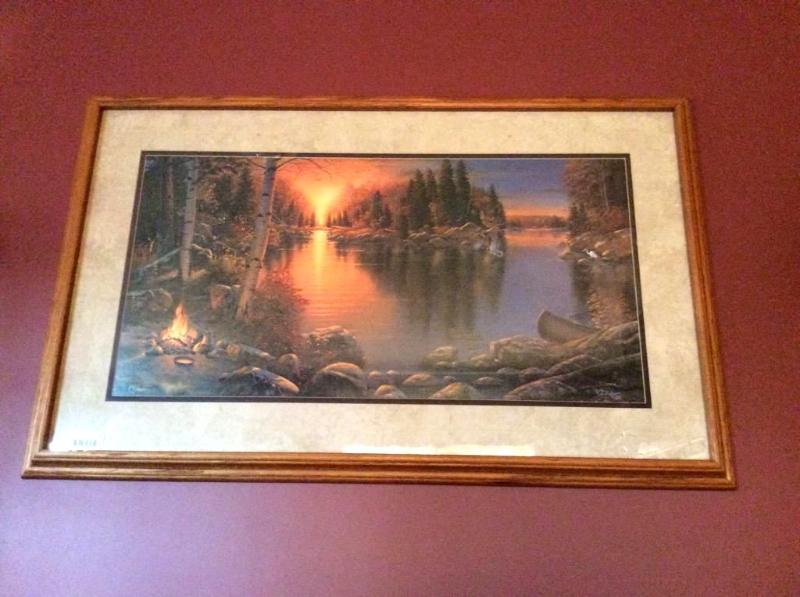 lot 24 image: Stunning Nature Landscape Print Tranquility by Derek Hansen in Solid Oak Frame