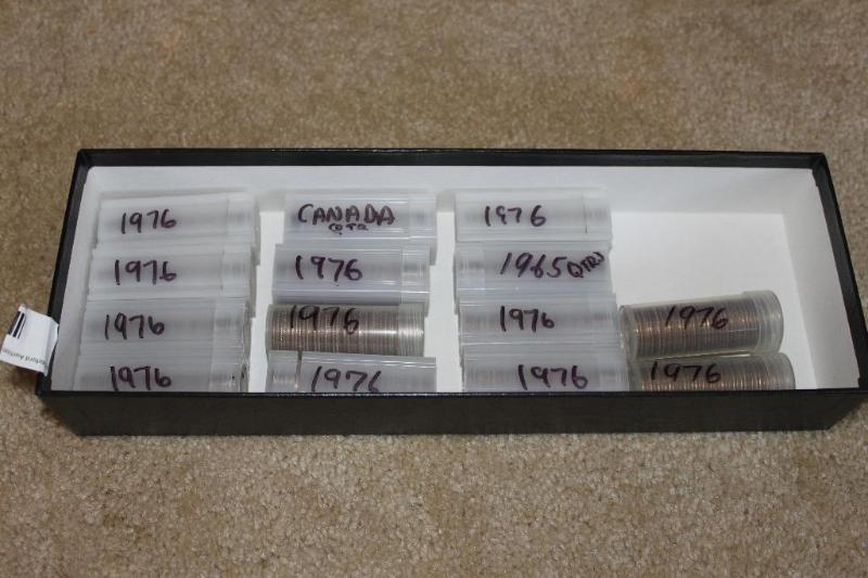 lot 93 image: 12 Rolls of 1976 Bicentennial&nbspQuarters 1...