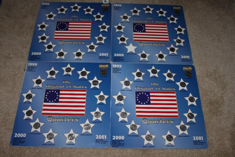 lot 97 image: 4 sets of The Original 13 States Quarters wi...