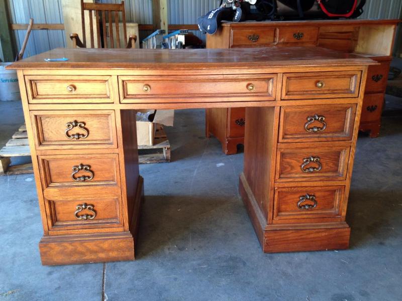Vintage wooden desk