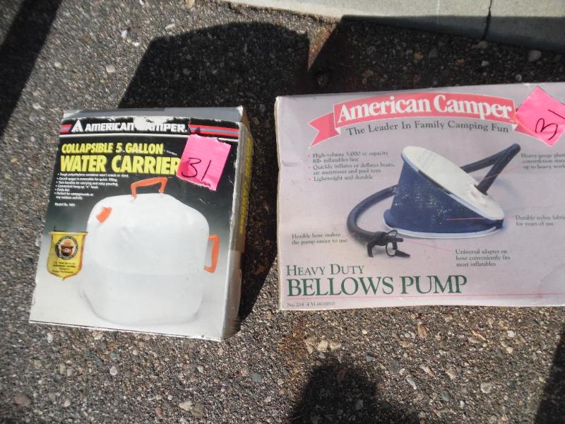 Water jug and bellow pump