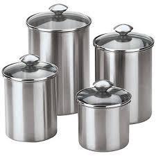 Chefs Mark 4-Pc. Stainless Steel Canister Set