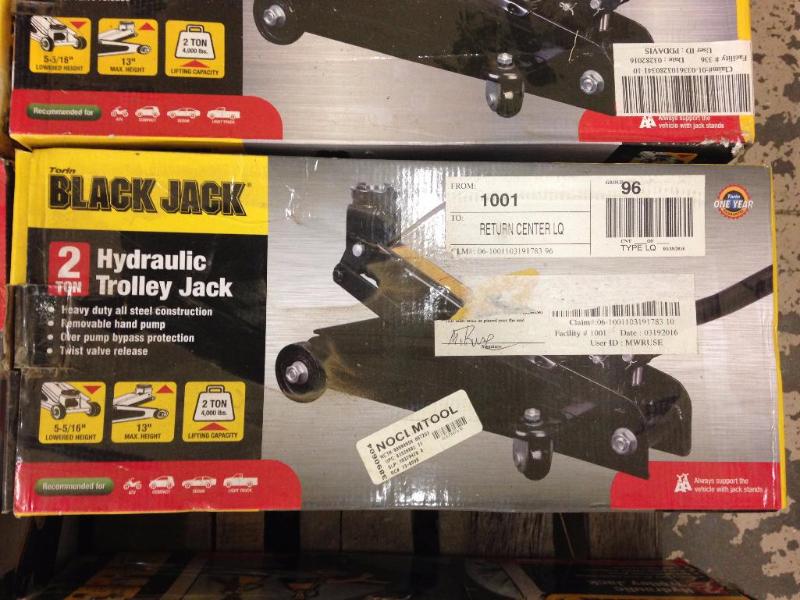 Hydraulic trolley jack