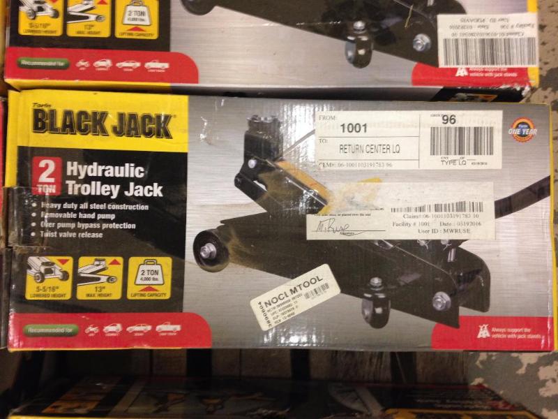 Hydraulic trolley jack