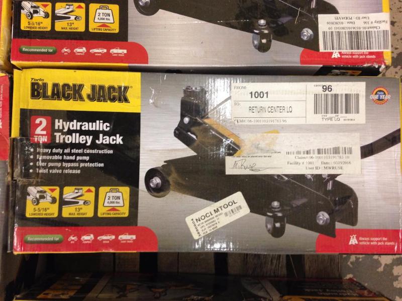 Hydraulic trolley jack