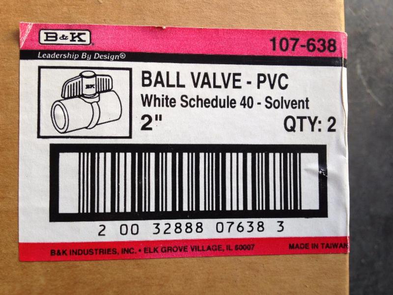 PVC ball valve