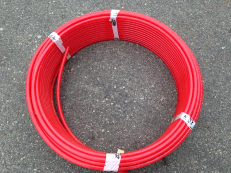 In-floor heat tubing