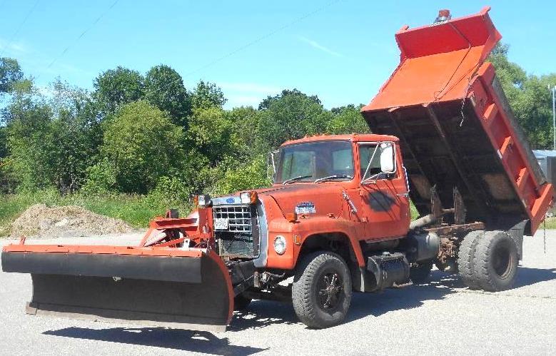 1987 Ford L8000 Dump Truck With Plow, pretty ...