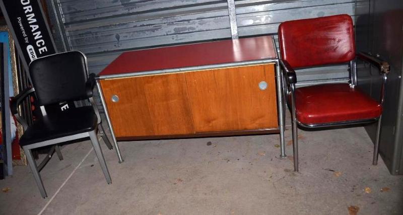 Awesome Retro credenza with sliding front w...