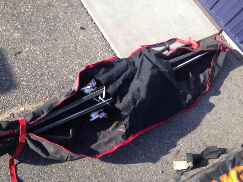 Skis and poles