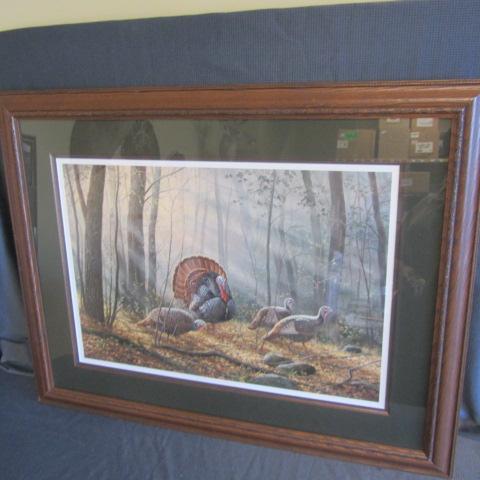 lot 110 image: Wild Turkeys by Millette