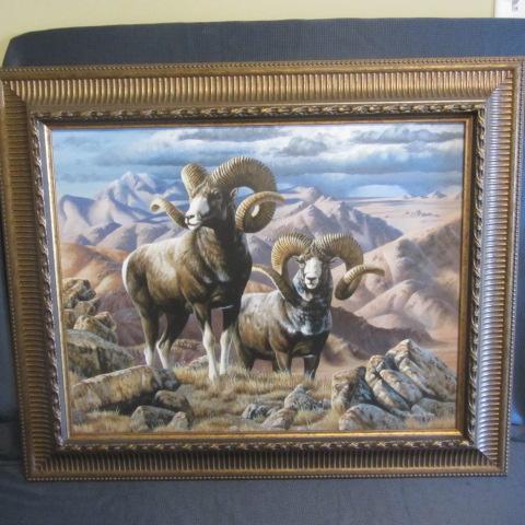 lot 111 image: Mountain Sheep Giclee