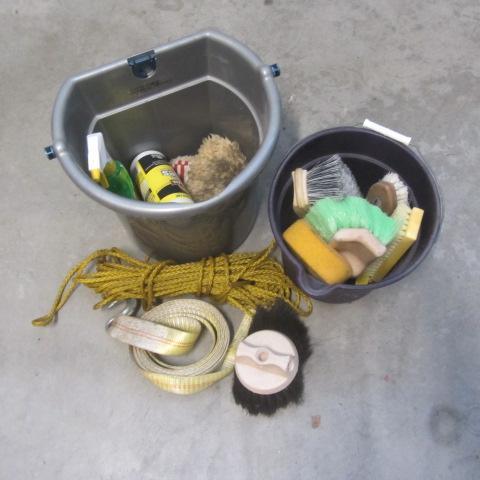 lot 166 image: Tow Rope, Auto Cleaning Supplies