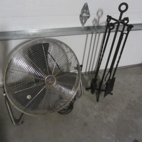 lot 179 image: Fan & Fireplace Tool Set