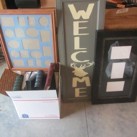 lot 212 image: Welcome & Photo Frames