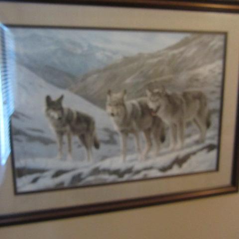 lot 24 image: The Lesson Wolf Print