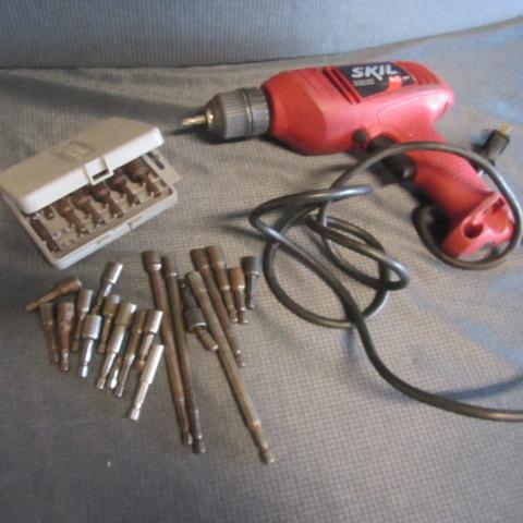 lot 58 image: Skil Electric Drill, Bits & Holders