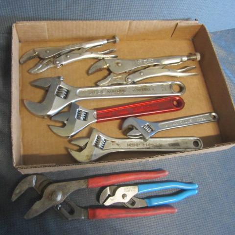 lot 62 image: Wrenches, Vise Grips, Pliers