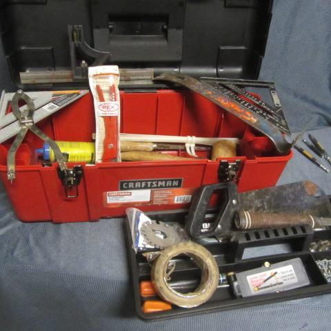 lot 65 image: Tool Box & Tools