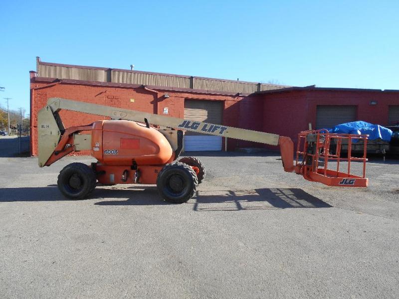 JLG 600A 60 Aerial Boom Lift, Manlift, Articulating, Boom. Works.