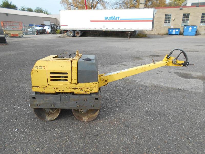 lot 4 image: Wacker RD7 Walk Behind Vibratory Double Drum Roller