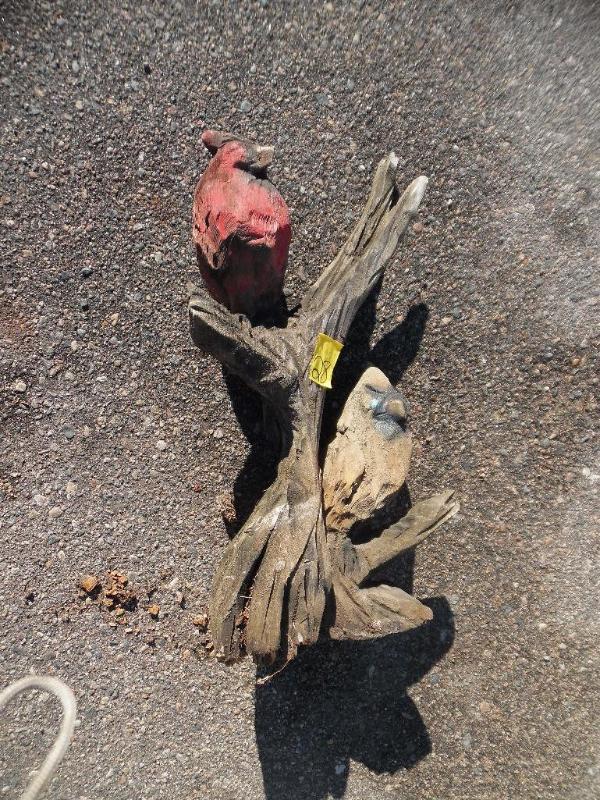 lot 28 image: Wooden Birds