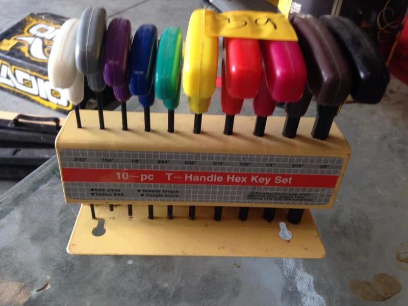 lot 59 image: Handle Hex Key Set