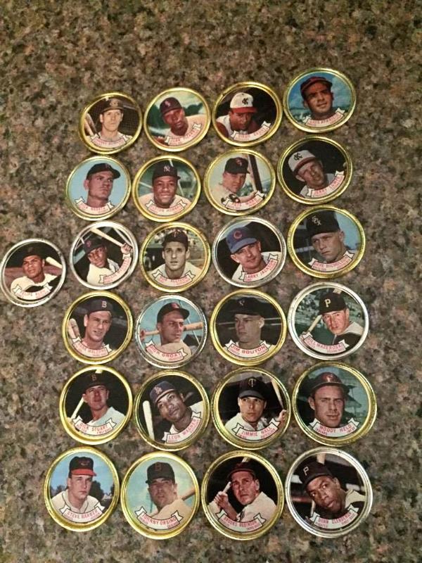25 Topps Baseball Coins 1964...