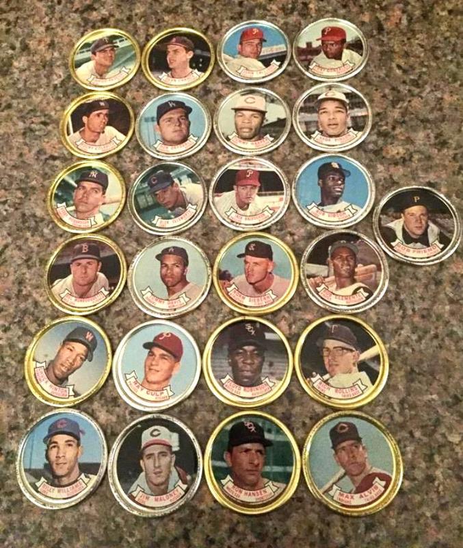 25 Topps Baseball Coins 1964...