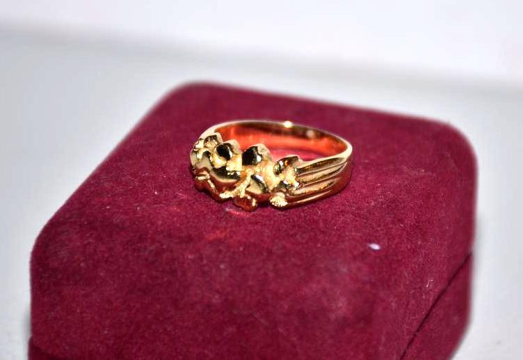 14K Gold Nugget Ring...