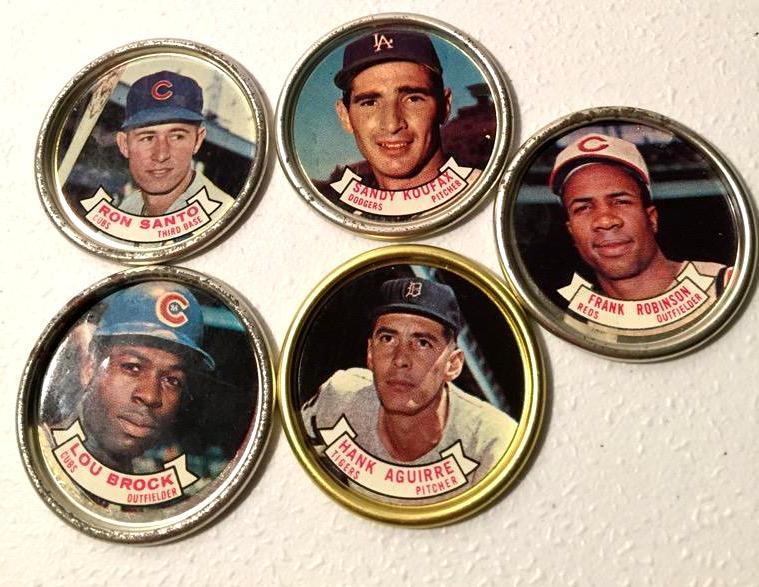 5 Topps 1964 All Star Baseball Coins includin...