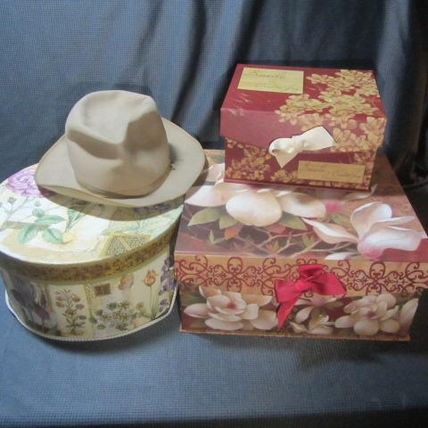 Stetson Hat, Hat & Gift Boxes