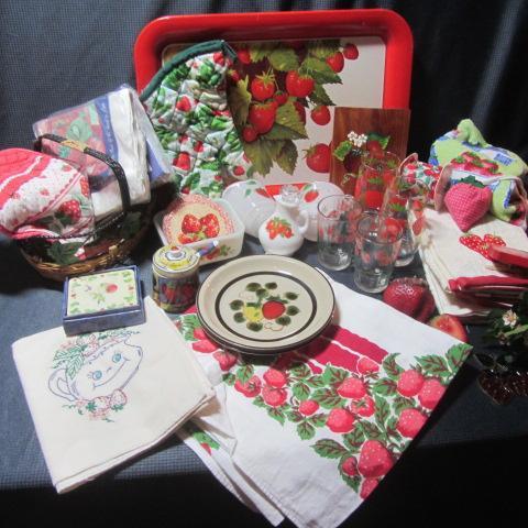 Strawberry Dishes & Towels