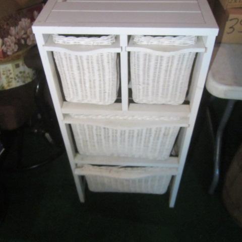 Wooden Basket Stand