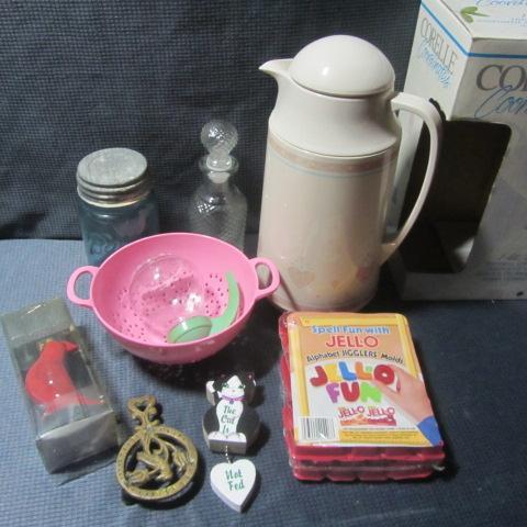 Carafe, Pie Bird, Molds, Colander