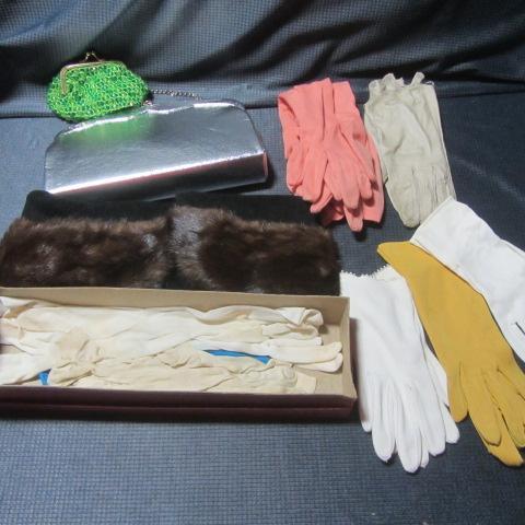 Vintage Gloves, Mink Color