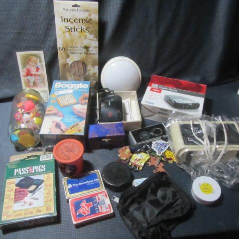 Games, Cards, Alarm Clock Radios