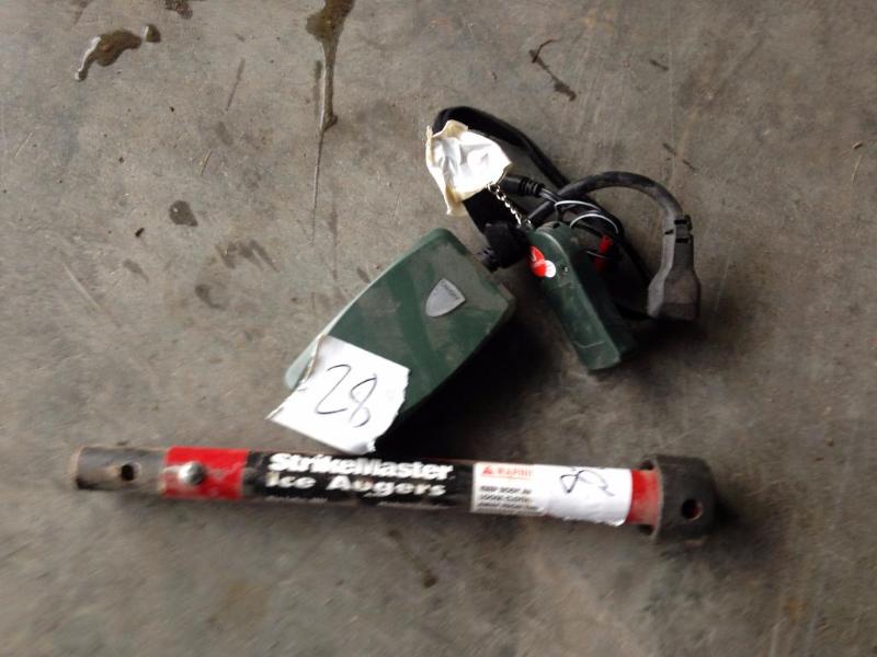 Remote onoff switch and ice auger extension