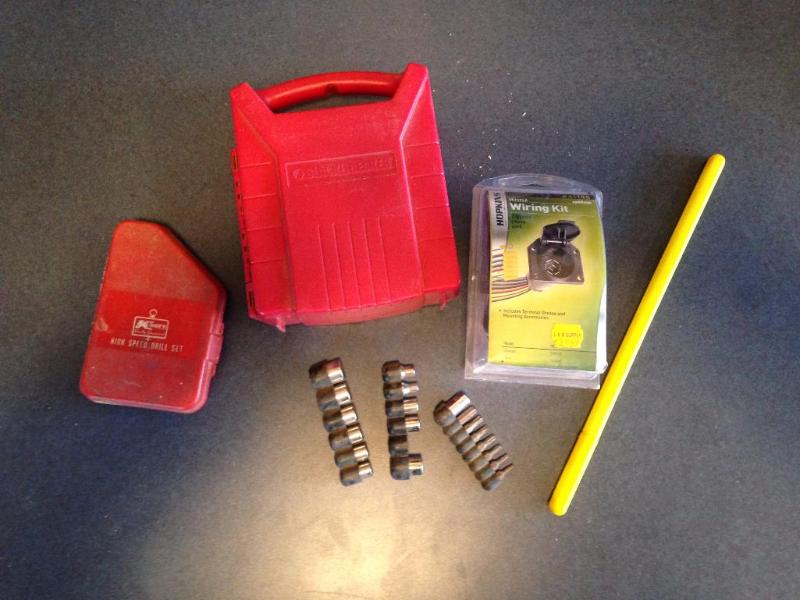 Drill bits, wiring kit and thermometer