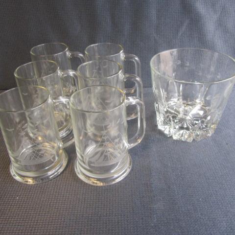 lot 33 image: Sailing Mugs, Ice Bucket