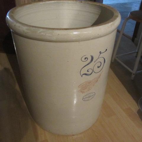 lot 9 image: Red Wing 25 Gallon Crock