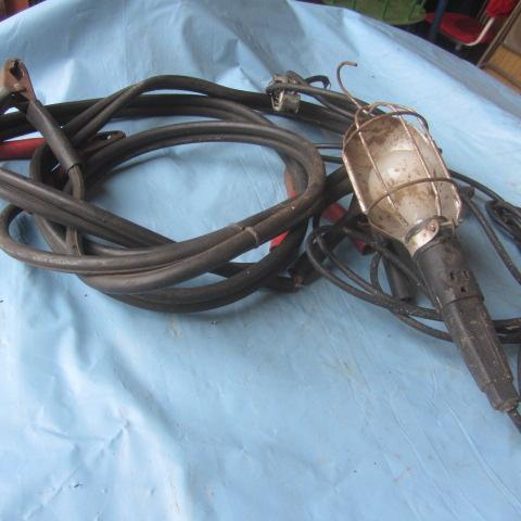 lot 126 image: Jumper Cables, Work Light