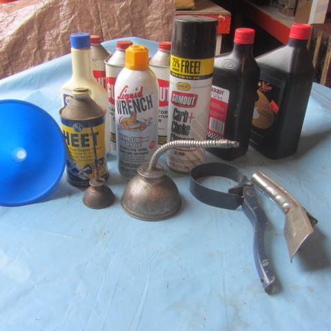 lot 127 image: Trans Fluid, Oil, Carb Cleaner