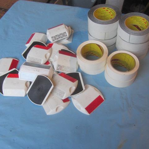 lot 130 image: Double Sided Tape, Reflectors