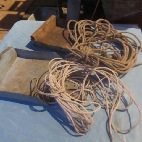 lot 132 image: Dustpans, Rope