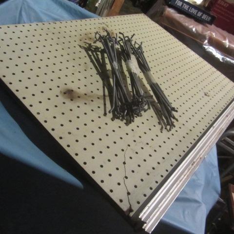 lot 44 image: Pegboard, Hooks