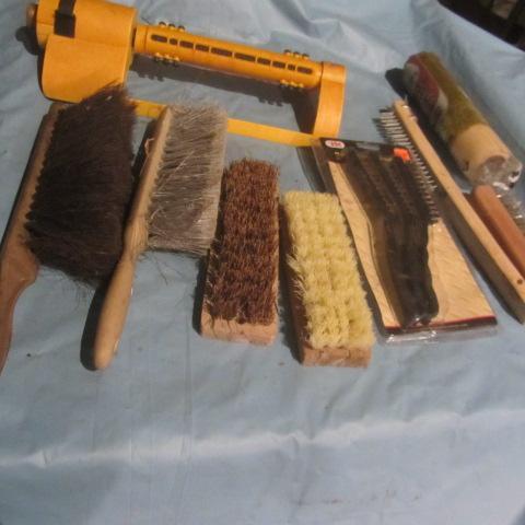 lot 48 image: Sprinkler, Painting, Brooms