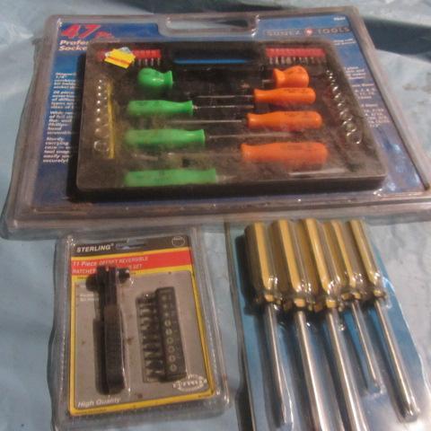 lot 85 image: Socket, Screwdrivers, Ratchet