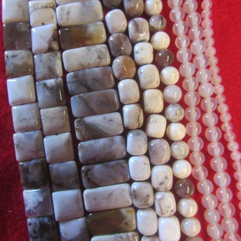 New Brazil & White Agates